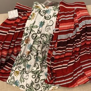 NWT/NWOT LuLaRoe Madison skirts - lot of 3
